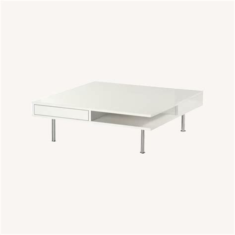 Ikea White Gloss Square Coffee Table