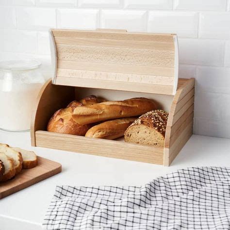IKEA wooden bamboo bread box for Sale in Pasadena, TX OfferUp
