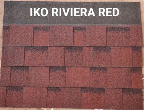 Asphalt Color Coated IKO Riviera Red Roofing Shingles, Rs 85 /sq ft