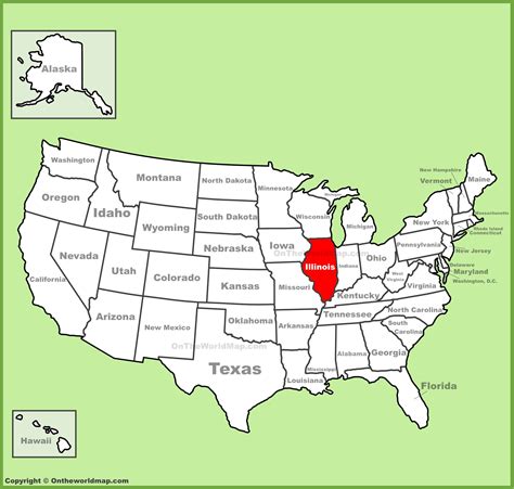 Il In Usa Map