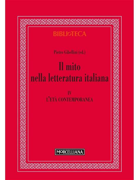 il mito nella letteratura italiana pdf