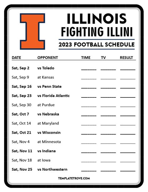 il football schedule 2023