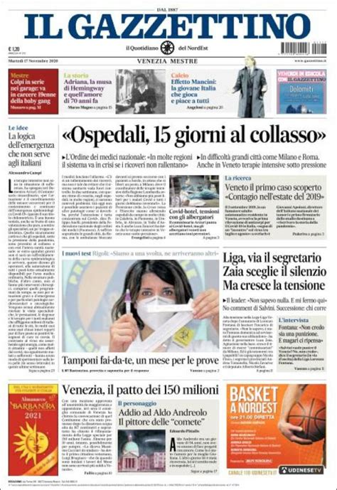 il gazzettino di oggi