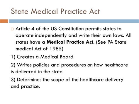 il medical practice act