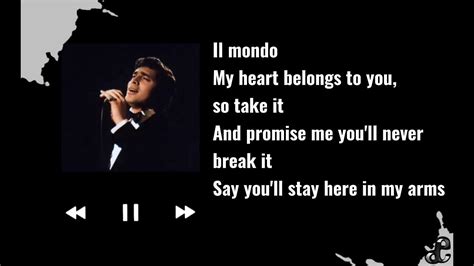 il mondo song translated