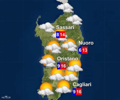 il tempo in sardegna