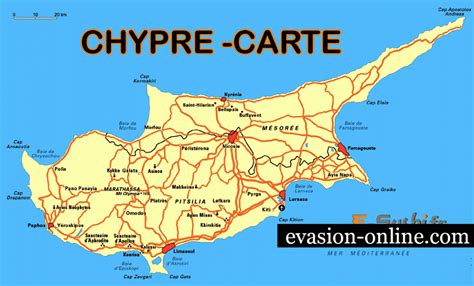 Carte de Chypre Plusieurs cartes du pays (villes, relief