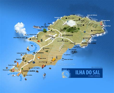 ilha do sal mapa