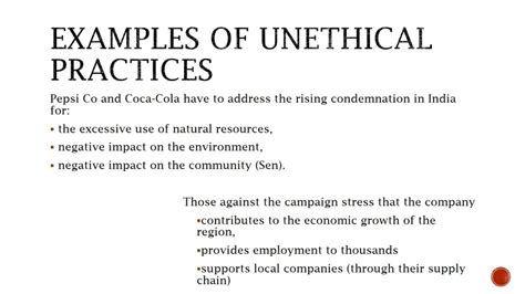 illegal practices examples