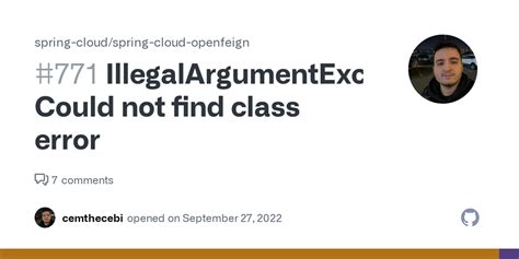 Illegalargumentexception Did Not Find A Query Class
