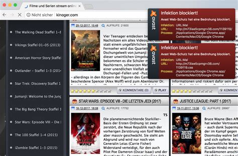 Illegale Streaming-Seiten
