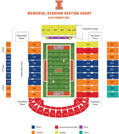 illinois memorial stadium seating chart