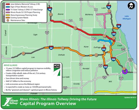 illinois tollway maps chicago