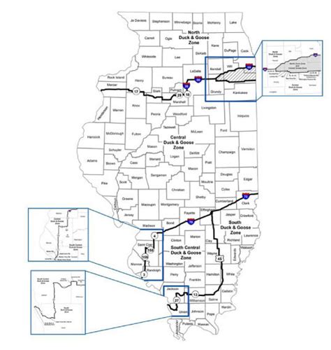 Illinois Waterfowl Zone Map