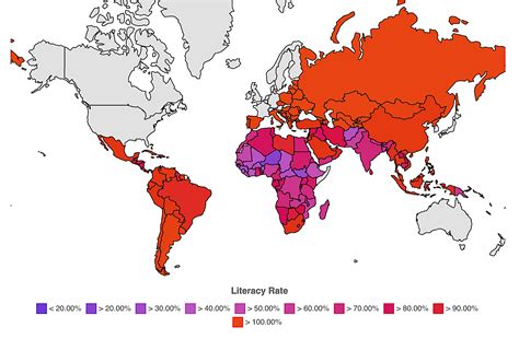 illiteracy rates in developing countries