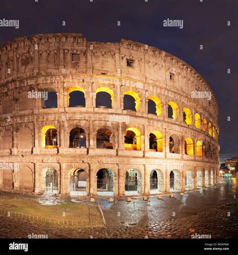 illuminated Colosseum