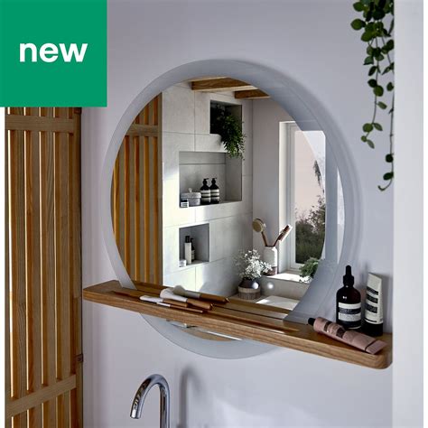 Illuminated Mirror And Shelf
