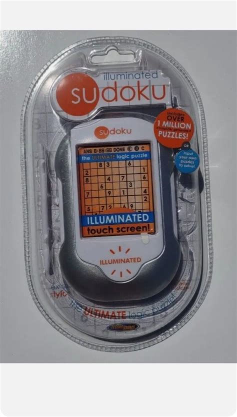 Vintage Sudoku Illuminated Handheld Electronic Game Techno Source