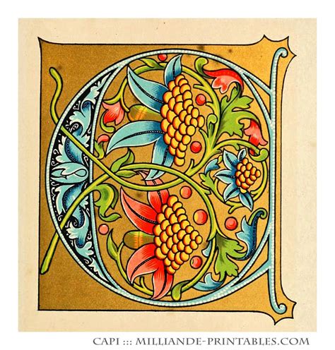 Illumination Letters A Printable