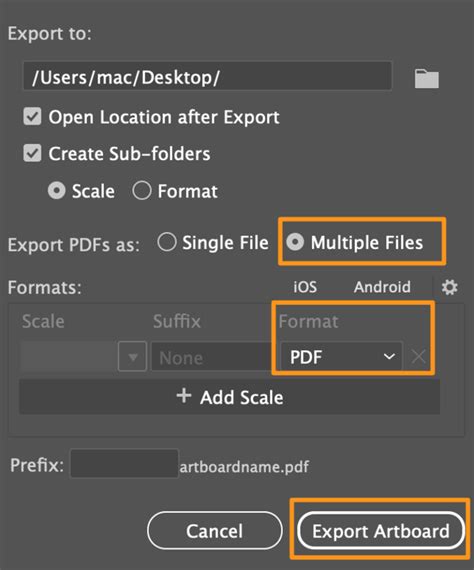 Illustrator Artboard Export