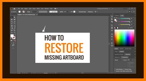 Illustrator Artboard Gone