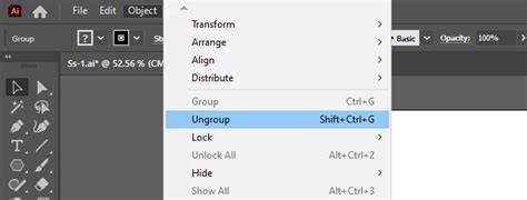 Illustrator Ungroup All