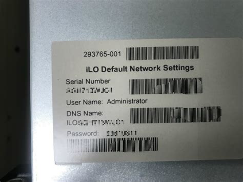HP iLO Password Reset Example Password Resets Click Studios Community
