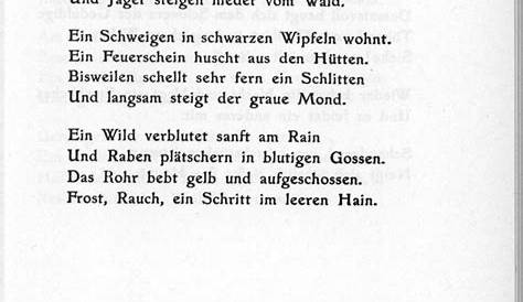 Gedicht des Tages von Georg Trakl: Im Winter - Glarean Magazin