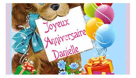 12 cartes anniversaire avec le Prénom Danielle 123cartes