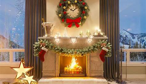 Déco cheminée de Noël moderne et chaleureuse transformez