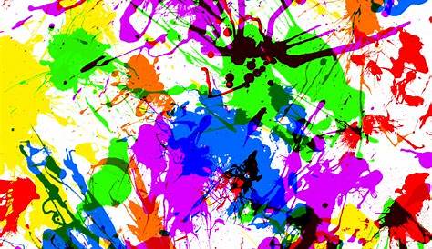 Paint Splatter Colorful Background Free Stock Photo - Public Domain