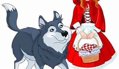 Image Petit Chaperon Rouge Et Le Loup Illustration De Reunion Avec Un Clip Art