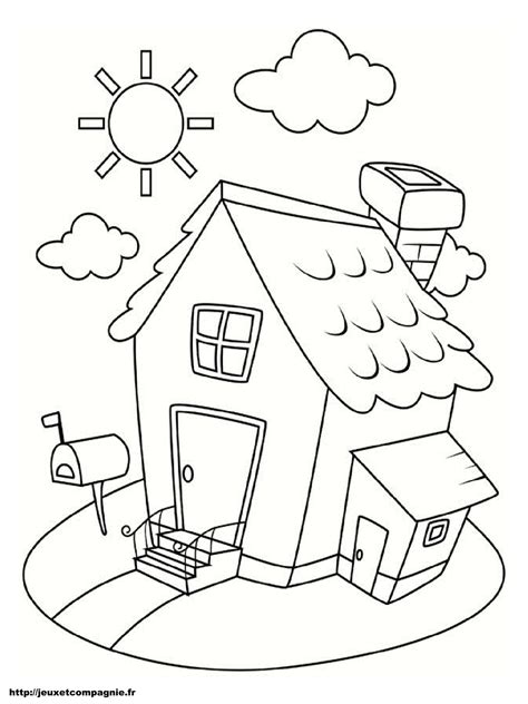 image a colorier maison