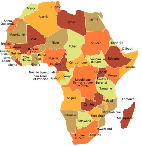 Carte Afrique Voyages Cartes