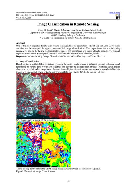 image classification in remote sensing pdf