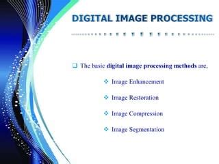 image enhancement in image processing ppt