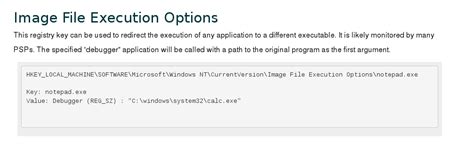 Image File Execution