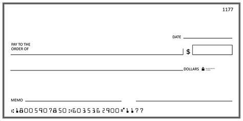 Image Of A Big Check Printable