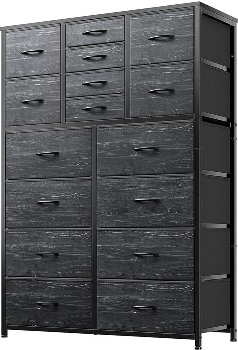 image of black bedroom storage