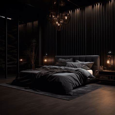 image of black bedroom texture
