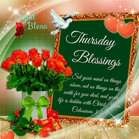 image of happy thursday blessings