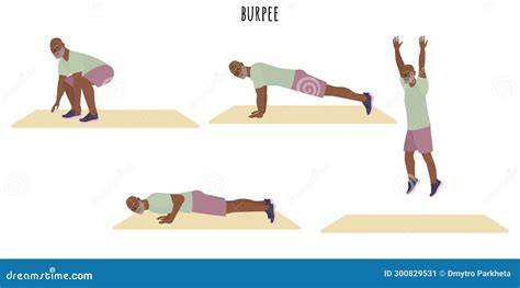Burpee yapan adam