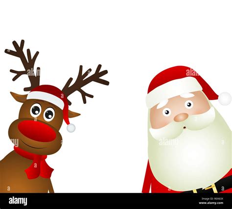 image pere noel et rennes