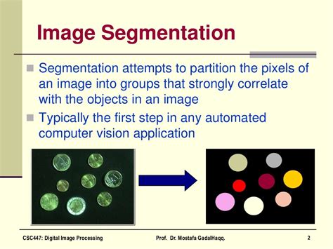 image segmentation in digital image processing slideshare