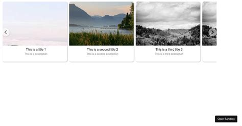 image slider in react js codesandbox
