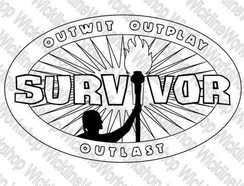 Image Survivor Torch Printable
