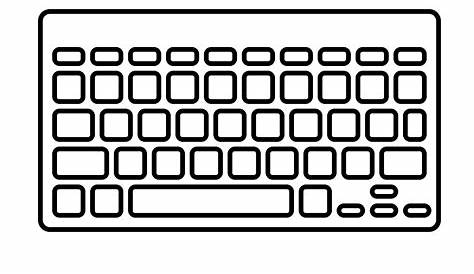 Desenho de Teclado e mouse do computador para colorir - Tudodesenhos