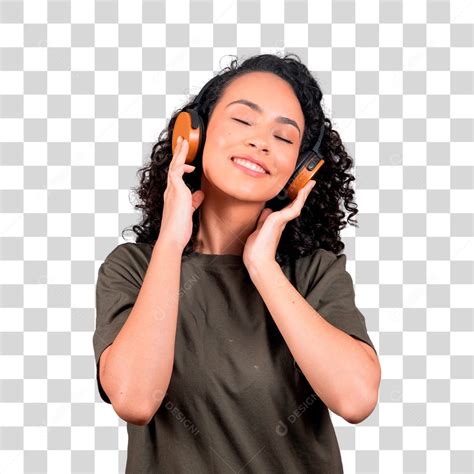 imagem de mulher com fone de ouvido