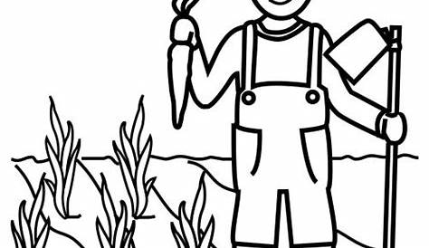 Dibujo para colorear Agricultor - Dibujos Para Imprimir Gratis - Img 7076