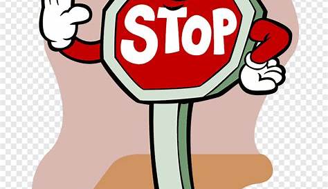 Dessin animé Stop enseigne vecteur — Image vectorielle #69646493